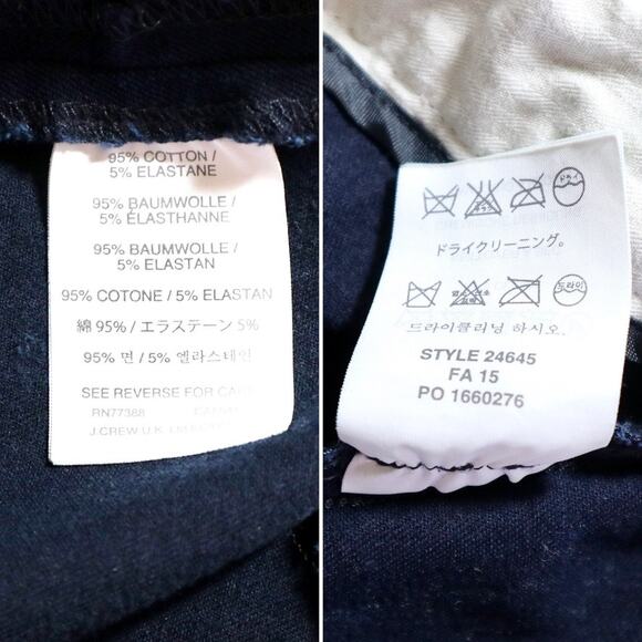 J Crew Size 4 Petite Minnie Pants Stretch Twill Cigarette Navy Blue - Picture 11 of 11